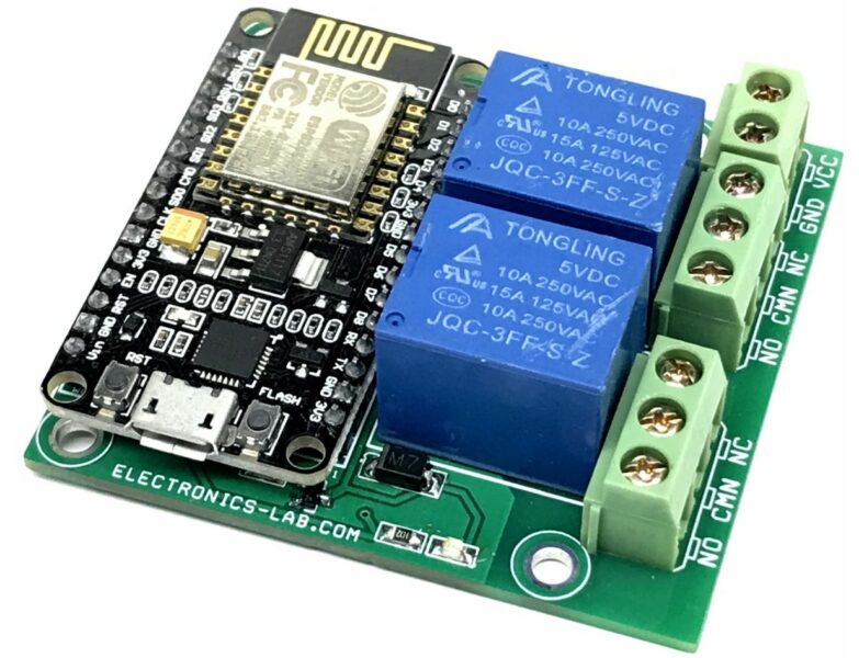 2 Channel Wi-Fi Relay Module Using ESP8266 NodeMCU